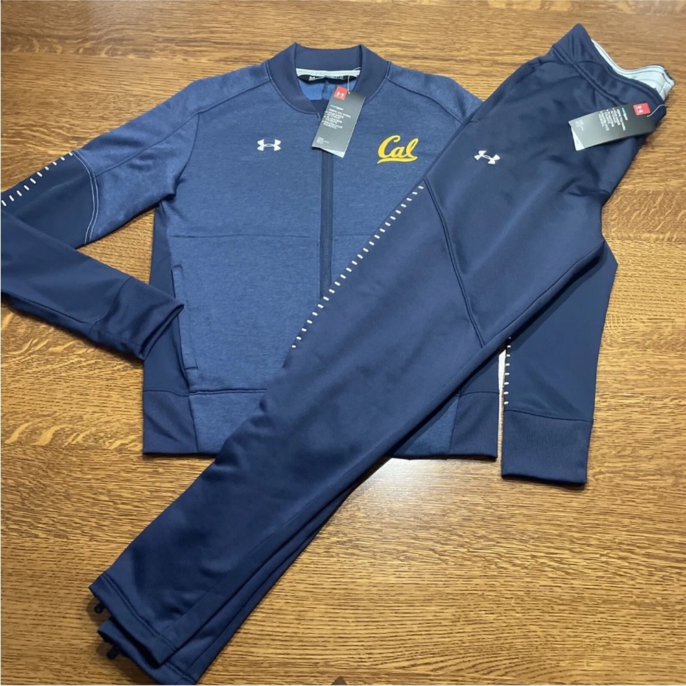 Under Armour California Cal Bears Womens Qualifier Hybrid Jacket & Pant Size S